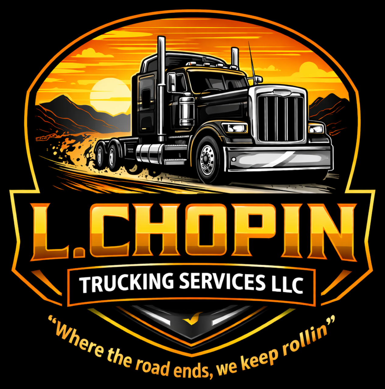 L. Chopin Trucking logo